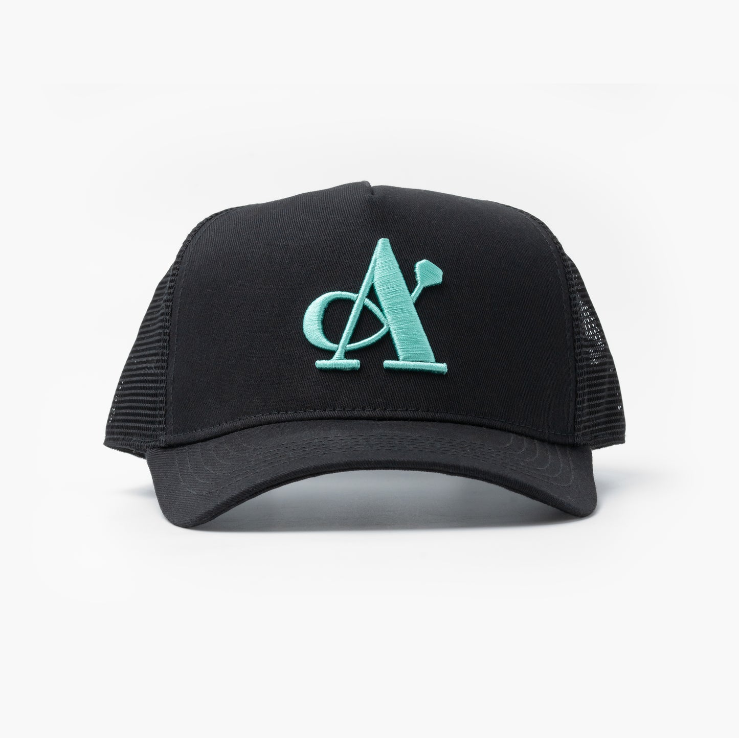 A Jewellers Azure Signature Trucker Cap Black/Turquoise