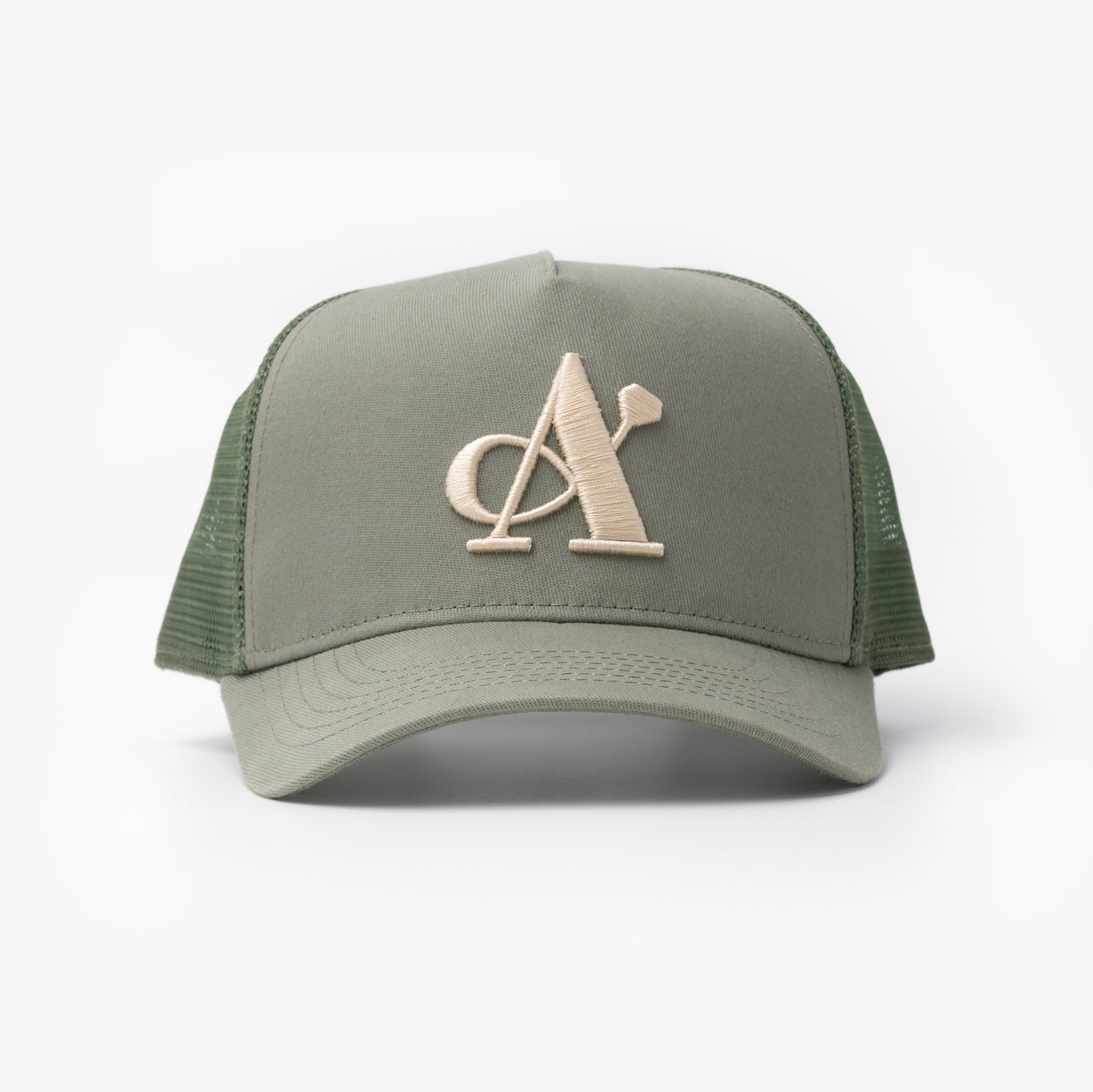 A Jewellers Matcha Signature Trucker Cap Khaki/Stone