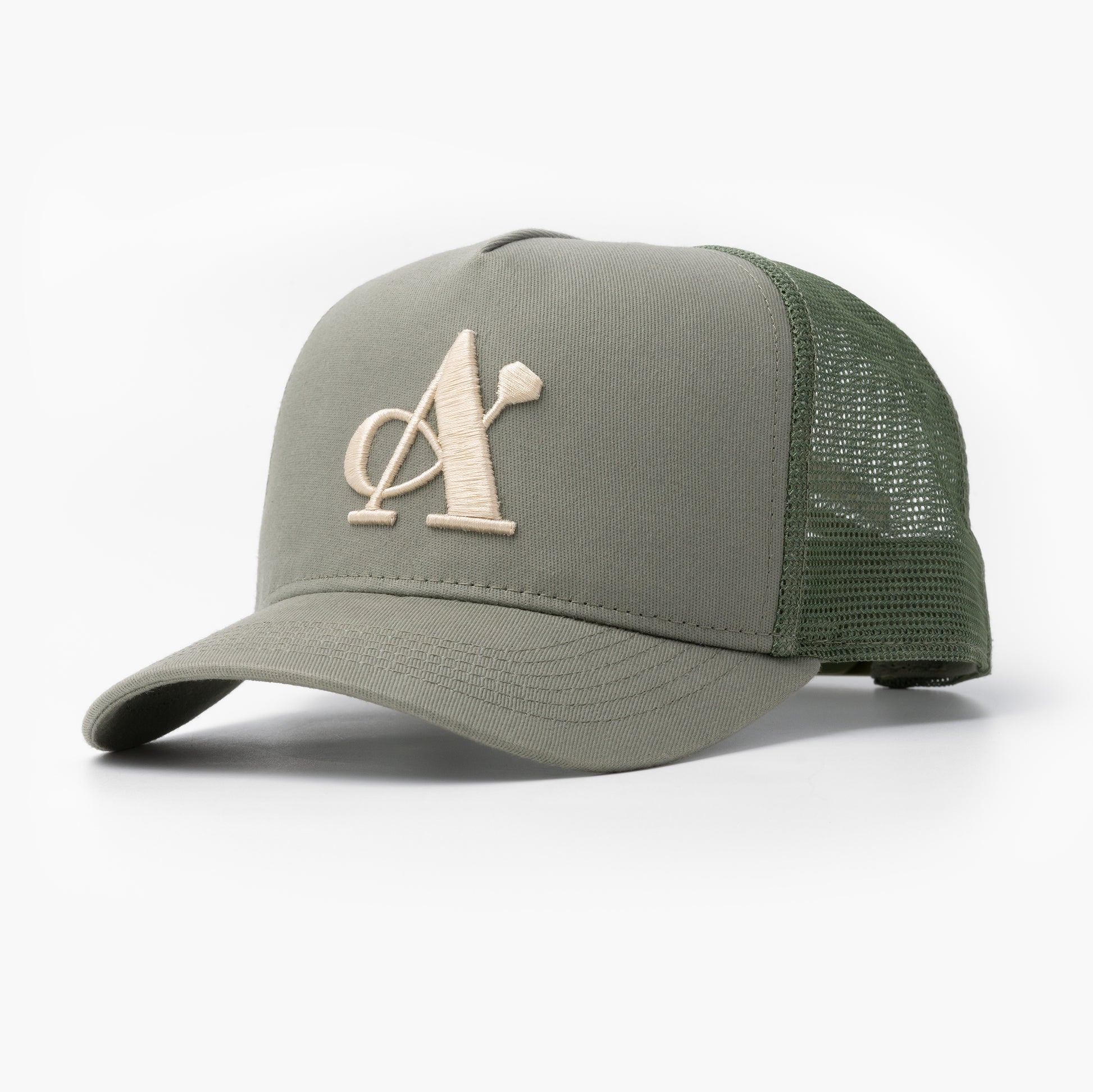 A Jewellers Matcha Signature Trucker Cap Khaki/Stone