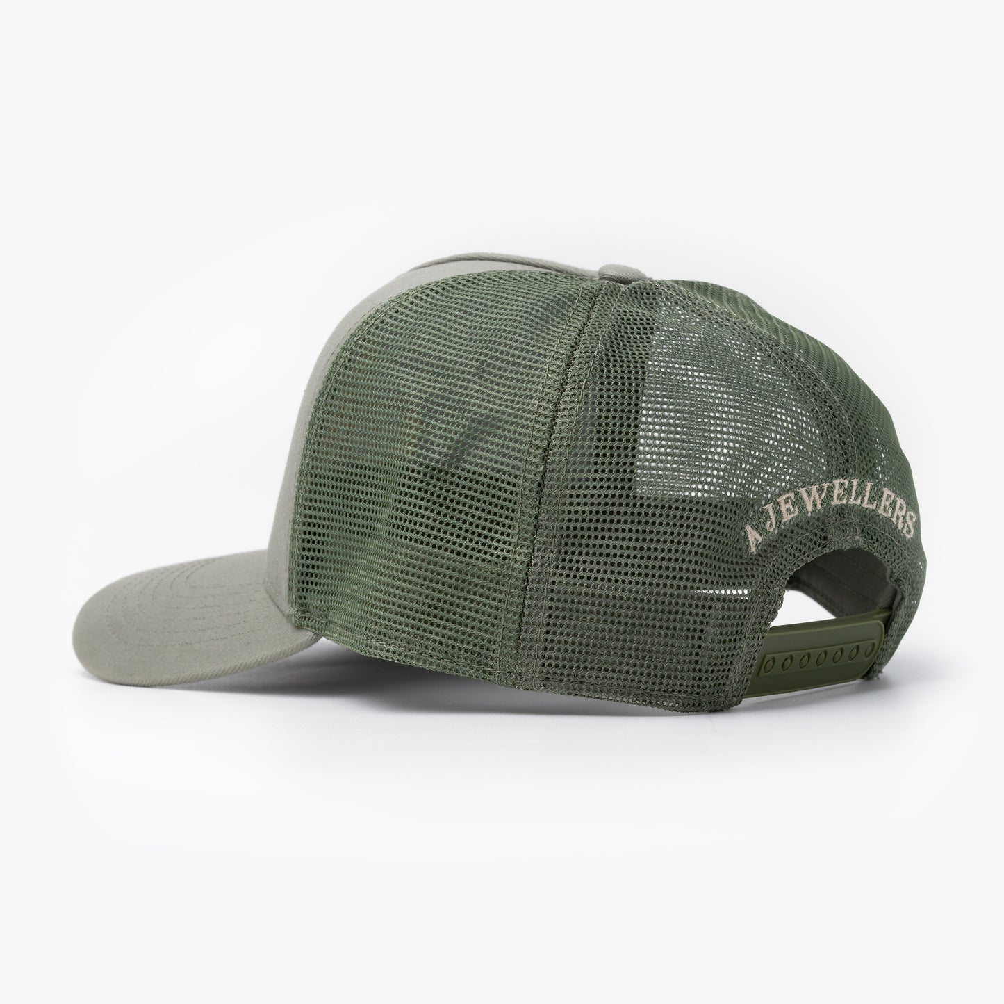 A Jewellers Matcha Signature Trucker Cap Khaki/Stone