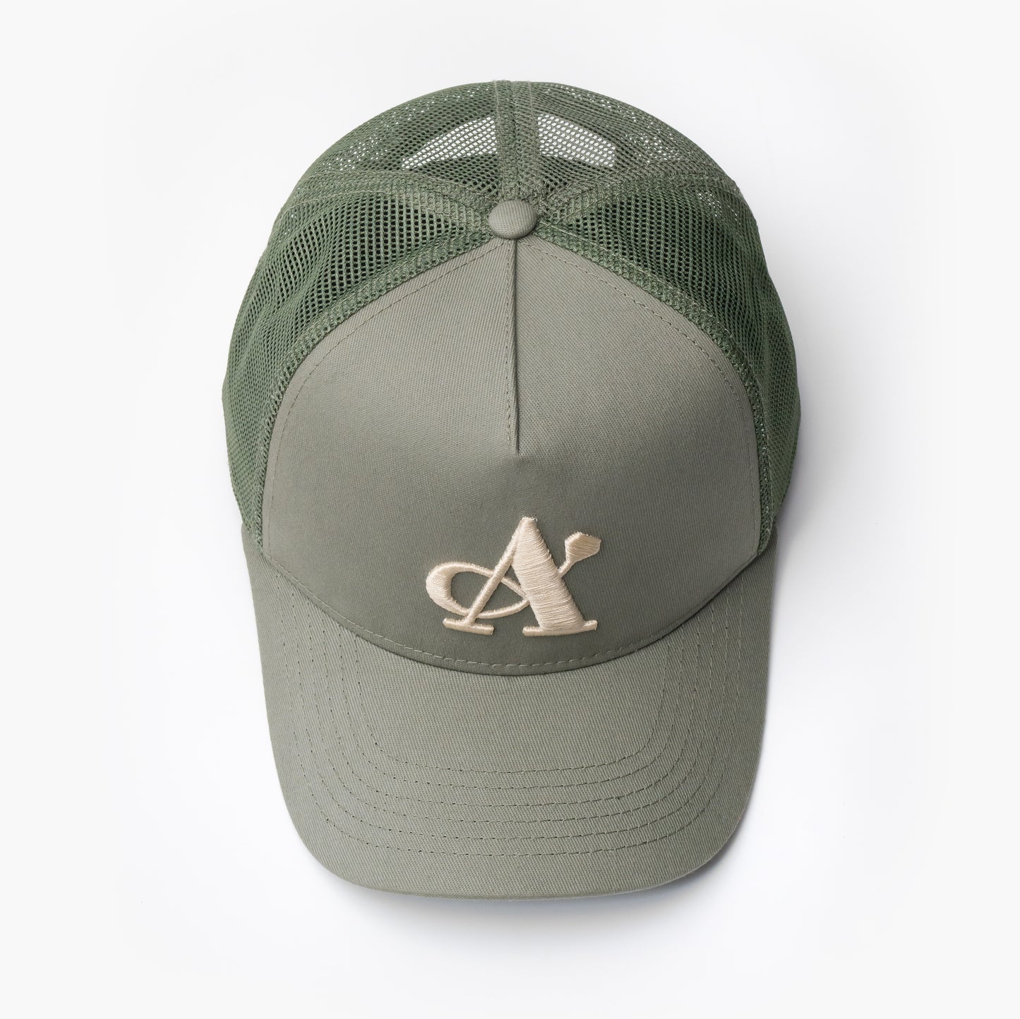 A Jewellers Matcha Signature Trucker Cap Khaki/Stone