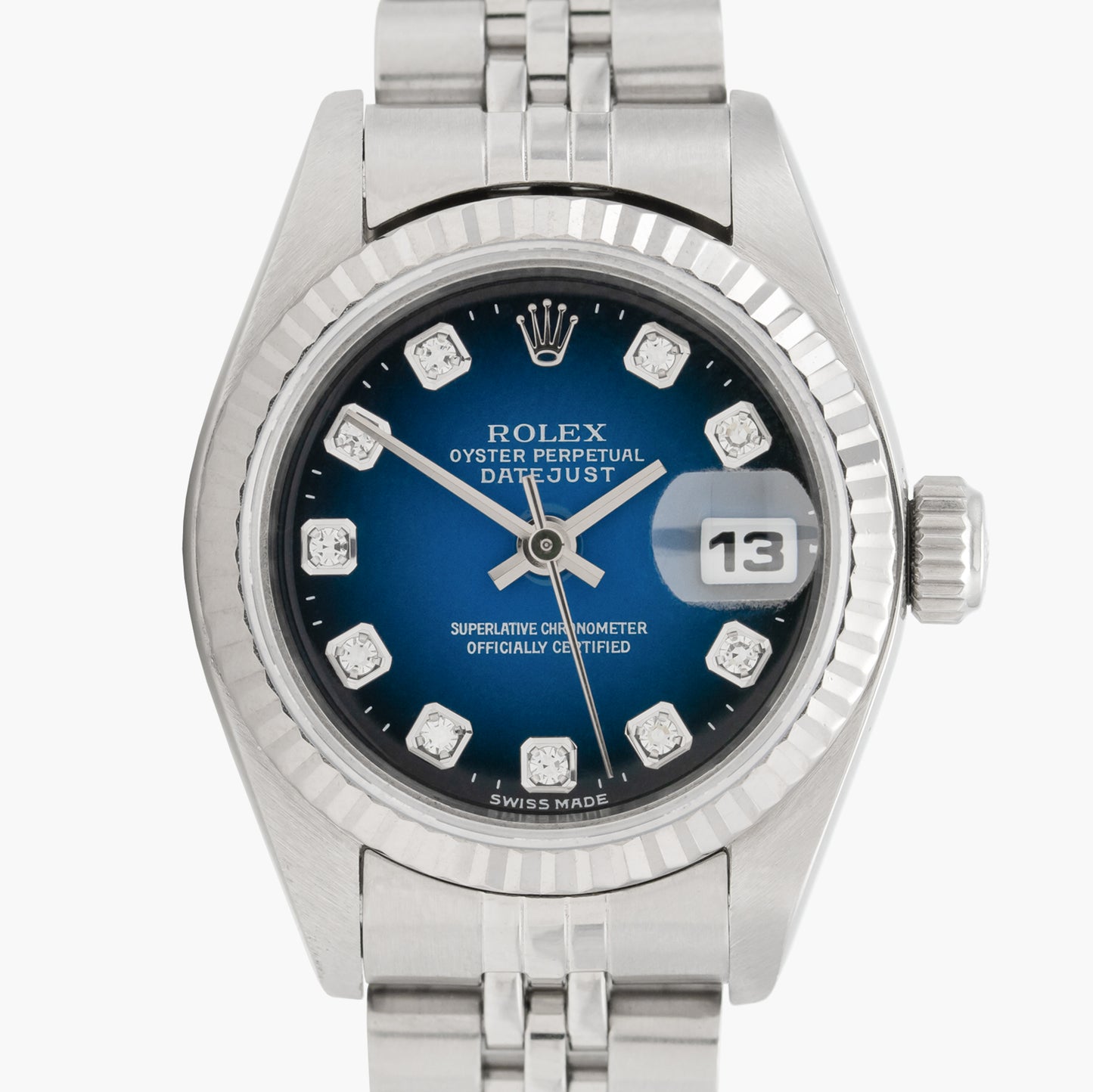 Rolex Lady Datejust 69174 26mm 1995 Blue Dial