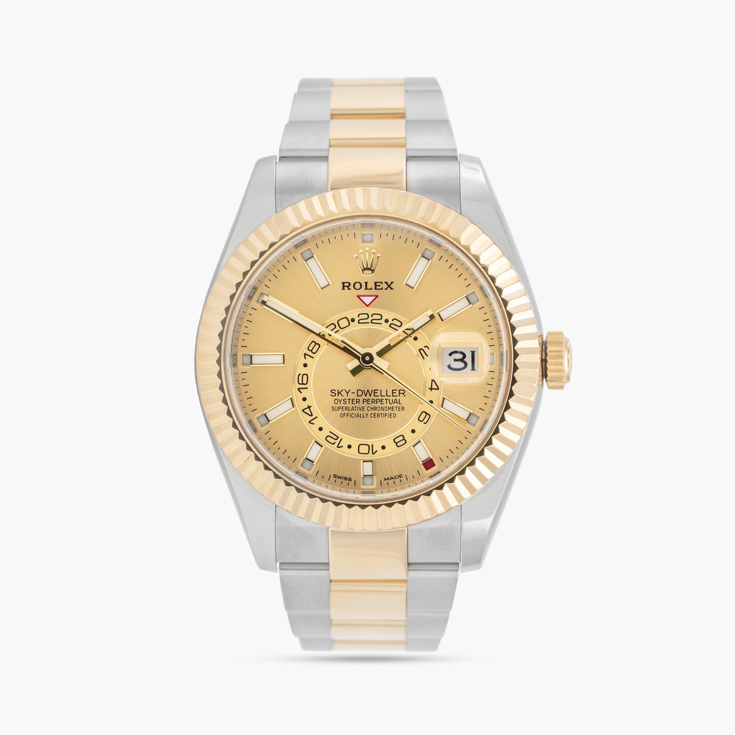 Rolex Sky-Dweller 326933 42mm Approx. 2021 Champagne Dial