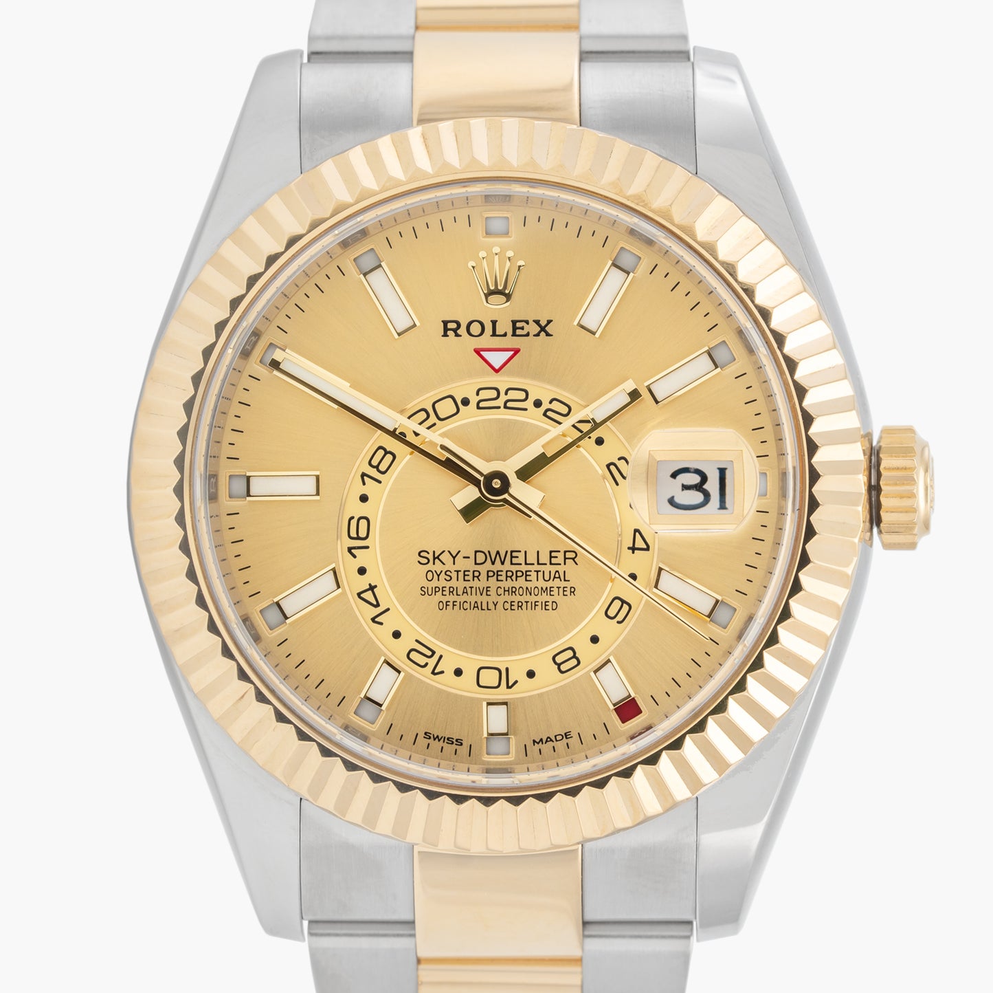 Rolex Sky-Dweller 326933 42mm Approx. 2021 Champagne Dial
