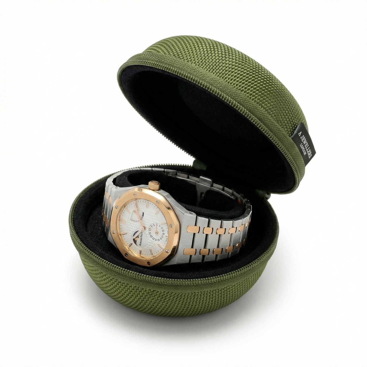 Single Watch Travel Case - Green