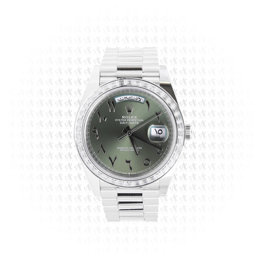 DAY-DATE 'OLIVE ARABIC' 228396TBR