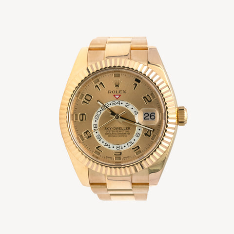 Rolex Sky-Dweller 42mm Champagne Dial 2014 326938