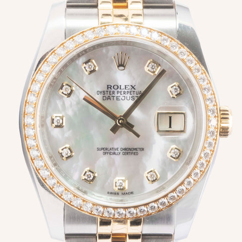 Rolex Datejust 36mm Mother Of Pearl Dial 2016 116243