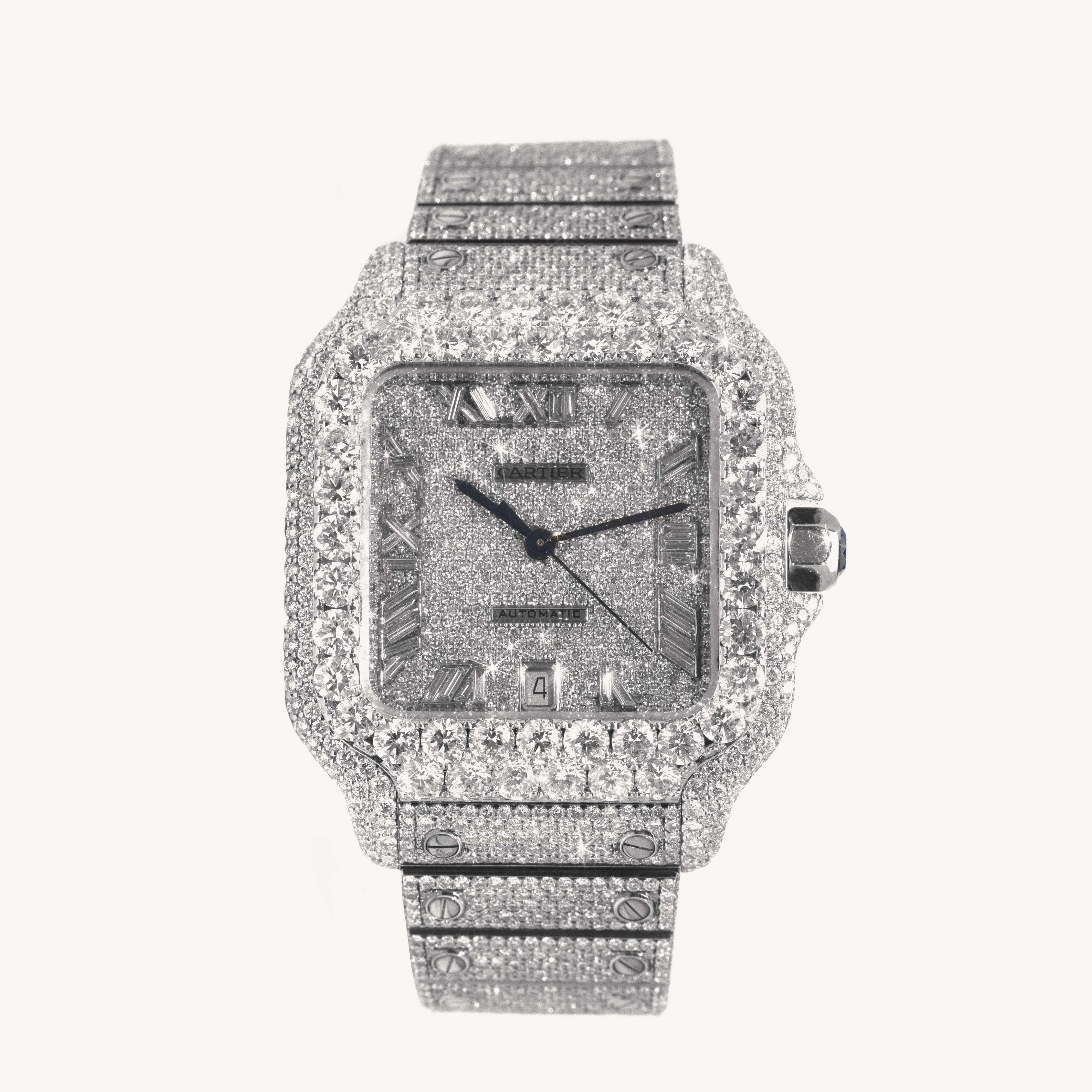 Cartier Santos 40mm Diamond Dial 2021 WSSA0018