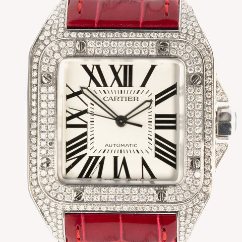 Cartier Santos 2656 40mm Approx. 2010 White Dial