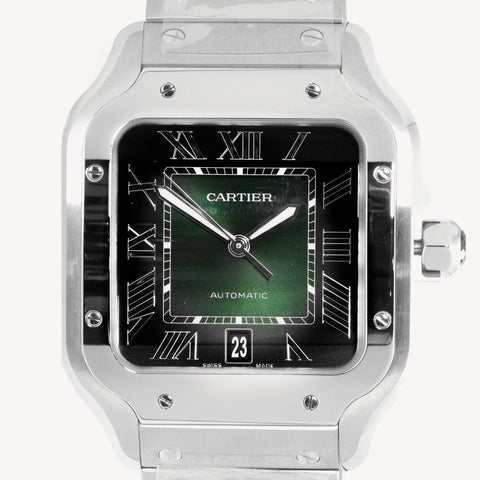 Cartier Santos 40mm Green Dial 2023 WSSA0062