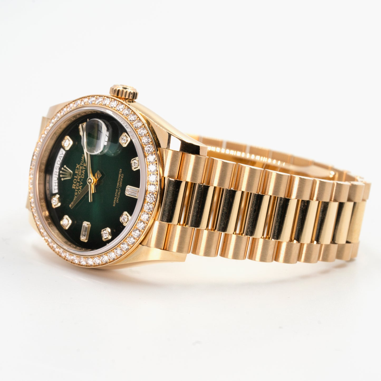 Rolex Day-Date 36mm Green Dial 2021 128348RBR