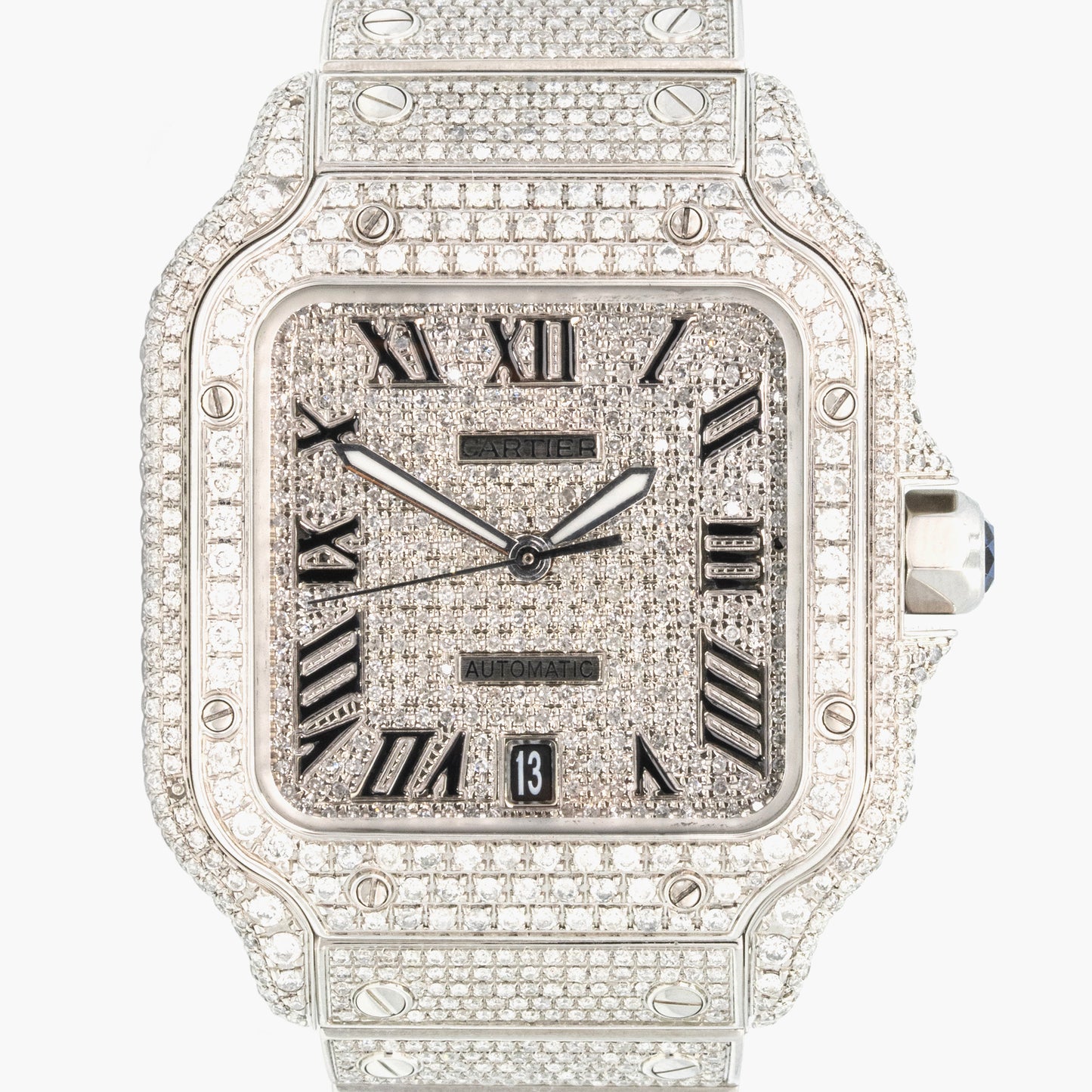 Cartier Santos WSSA0030 40mm 2020 Diamond Dial