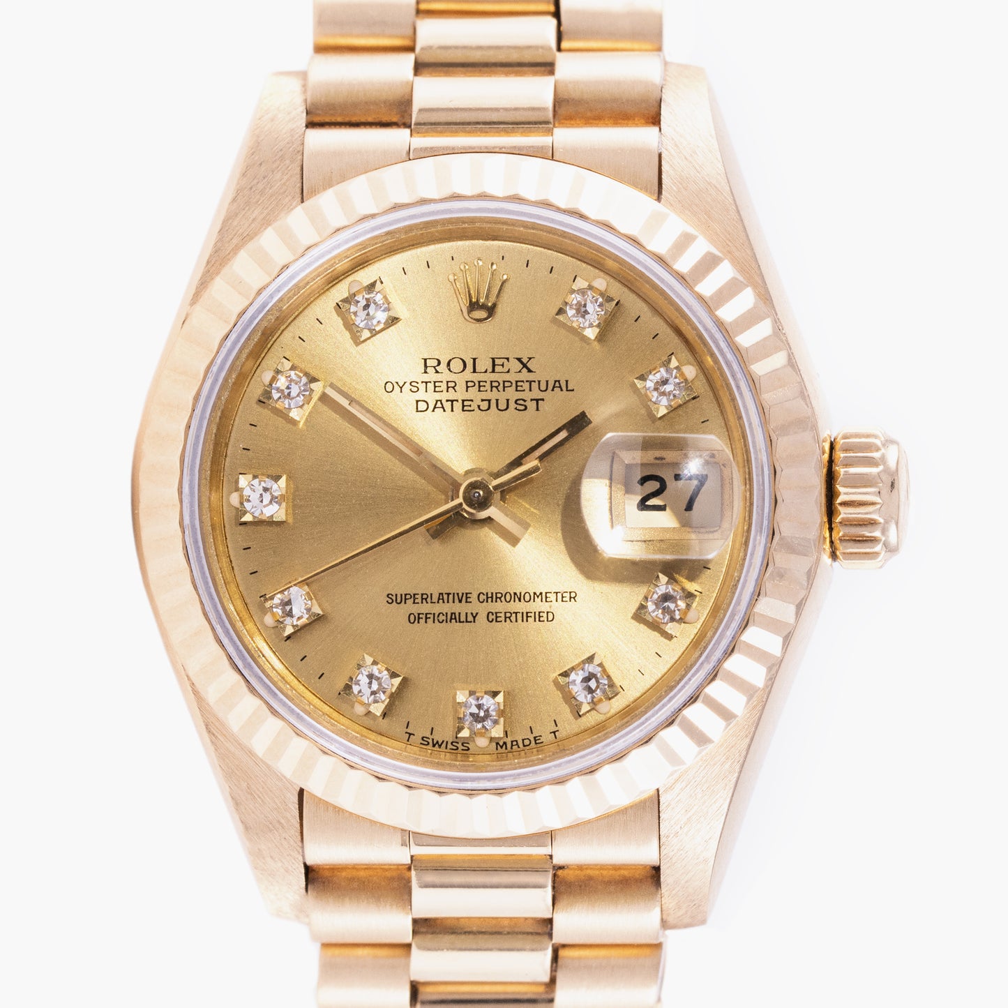 Rolex Lady Datejust 69178 26mm 1987 Champagne Dial