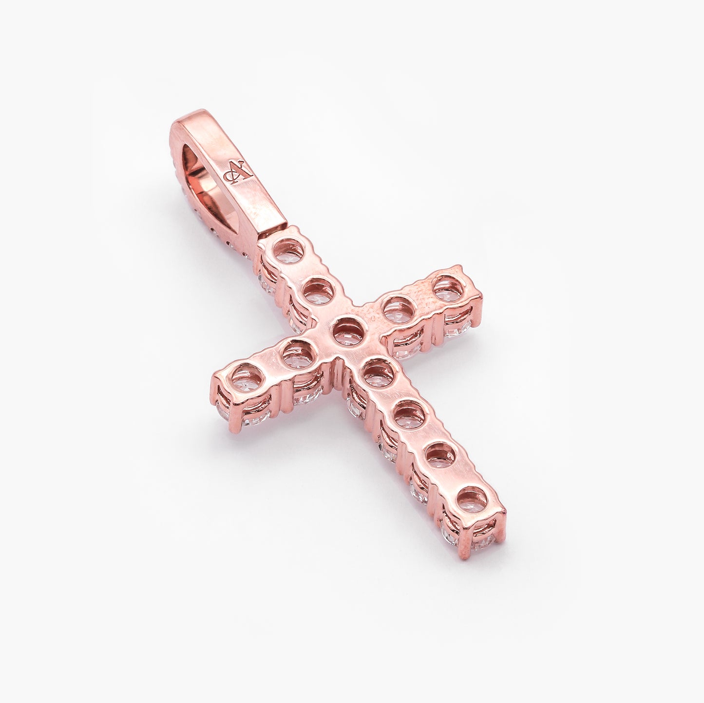 9ct Rose Gold 2.24ct Diamond Set Cross