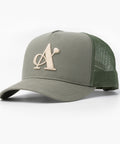 A Jewellers Matcha Signature Trucker Cap Khaki/Stone