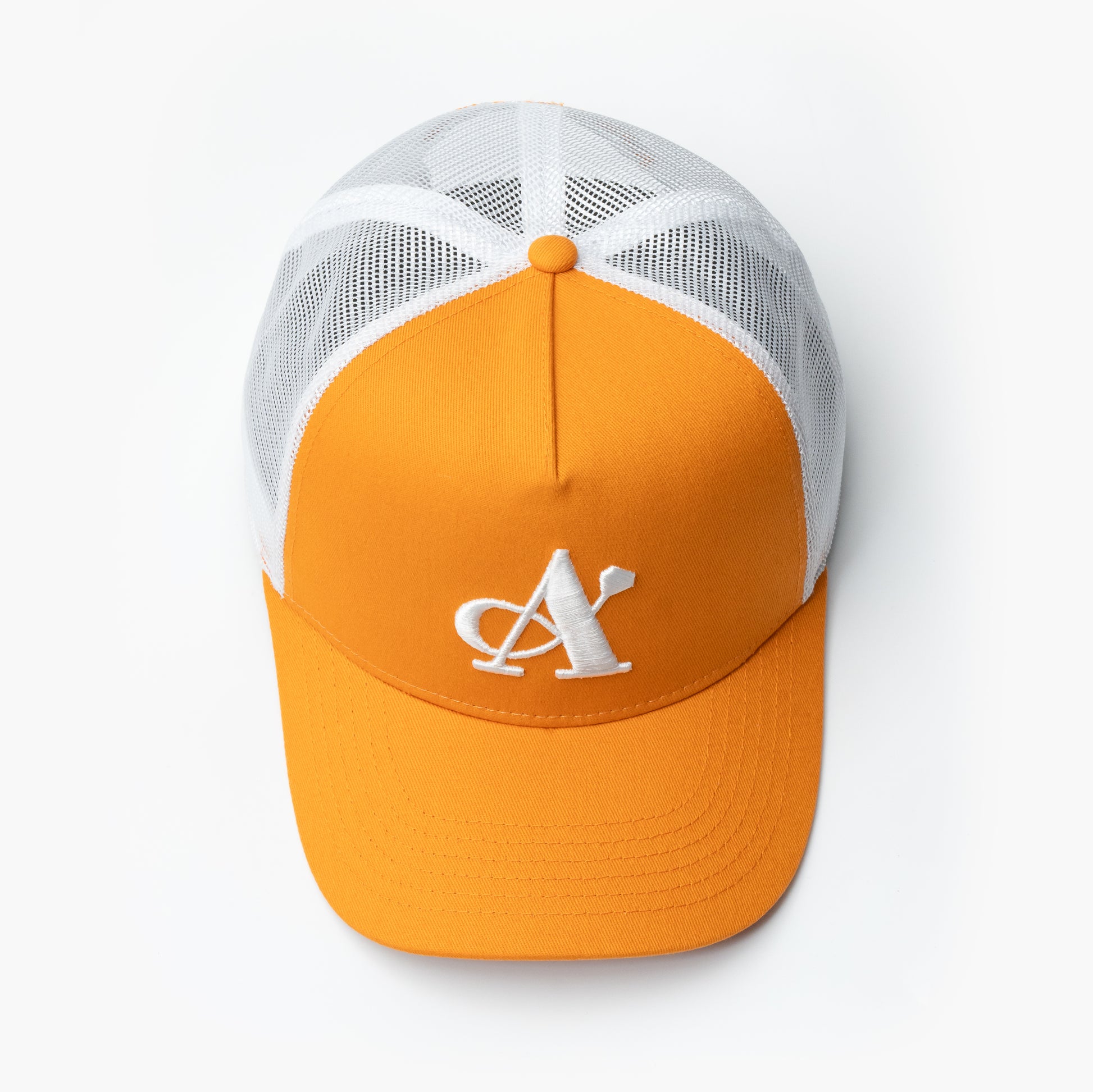 A Jewellers Saffron Signature Trucker Cap Orange/White