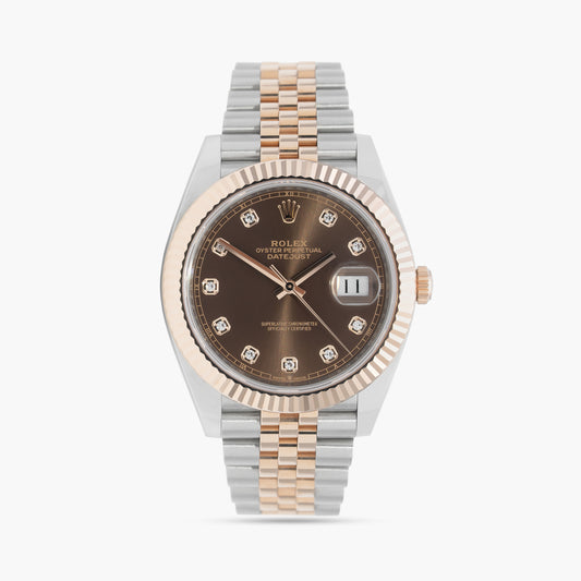 Rolex Datejust 41 126331 41mm 2022 Chocolate Diamond Dial