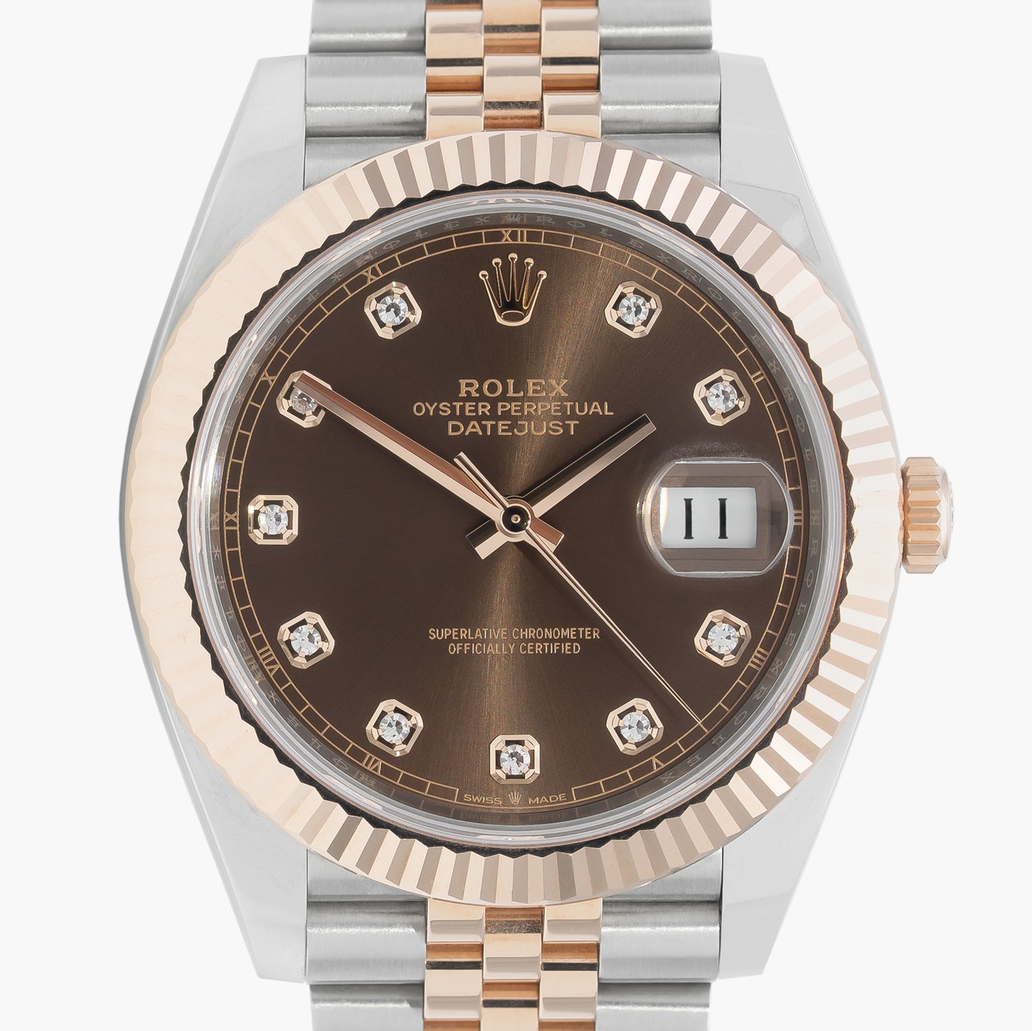 Rolex Datejust 41 126331 41mm 2022 Chocolate Diamond Dial