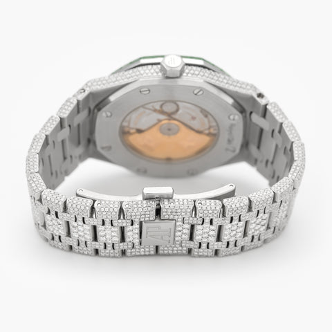 Audemars Piguet Royal Oak 15400ST 41mm 2012 Pave Diamond Dial