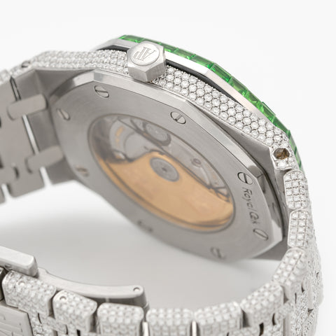 Audemars Piguet Royal Oak 15400ST 41mm 2012 Pave Diamond Dial