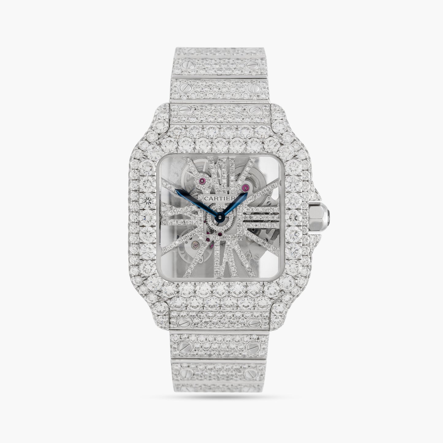 Cartier Santos WHSA0015 40mm 2021 Skeleton Dial