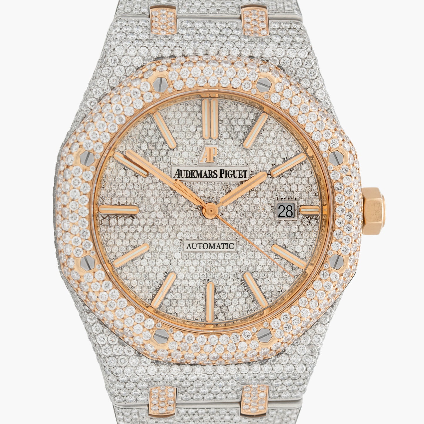 Audemars Piguet Royal Oak 15400SR 41mm Approx. 2015 Diamond Dial