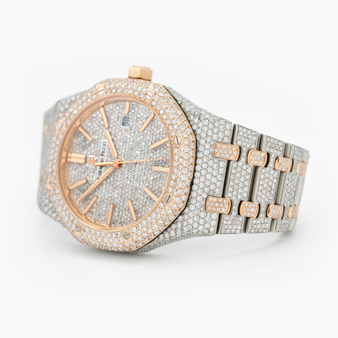 Audemars Piguet Royal Oak 15400SR 41mm Approx. 2015 Diamond Dial