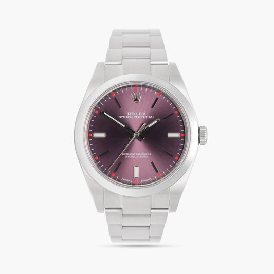 Rolex Oyster Perpetual 114300 39mm 2016 Grape Dial