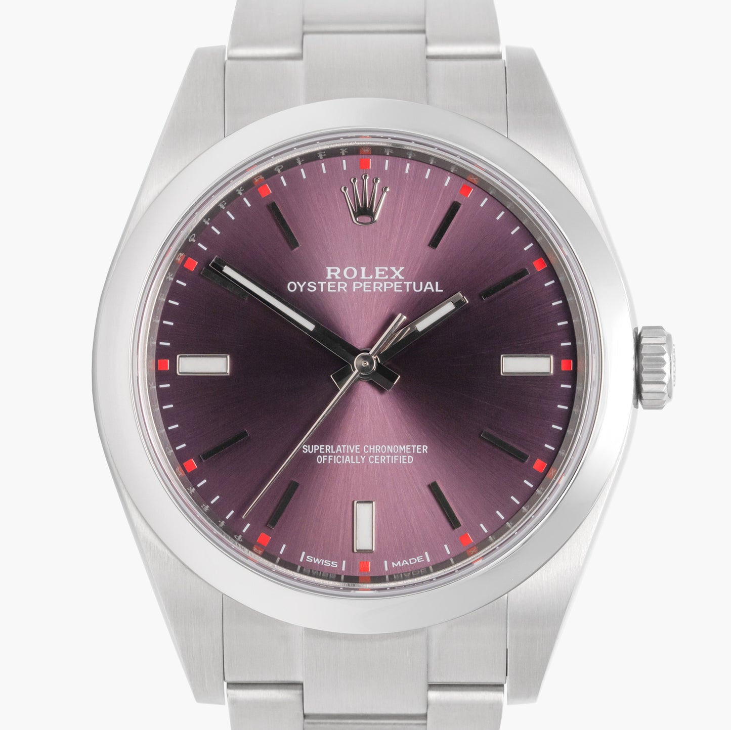 Rolex Oyster Perpetual 114300 39mm 2016 Grape Dial