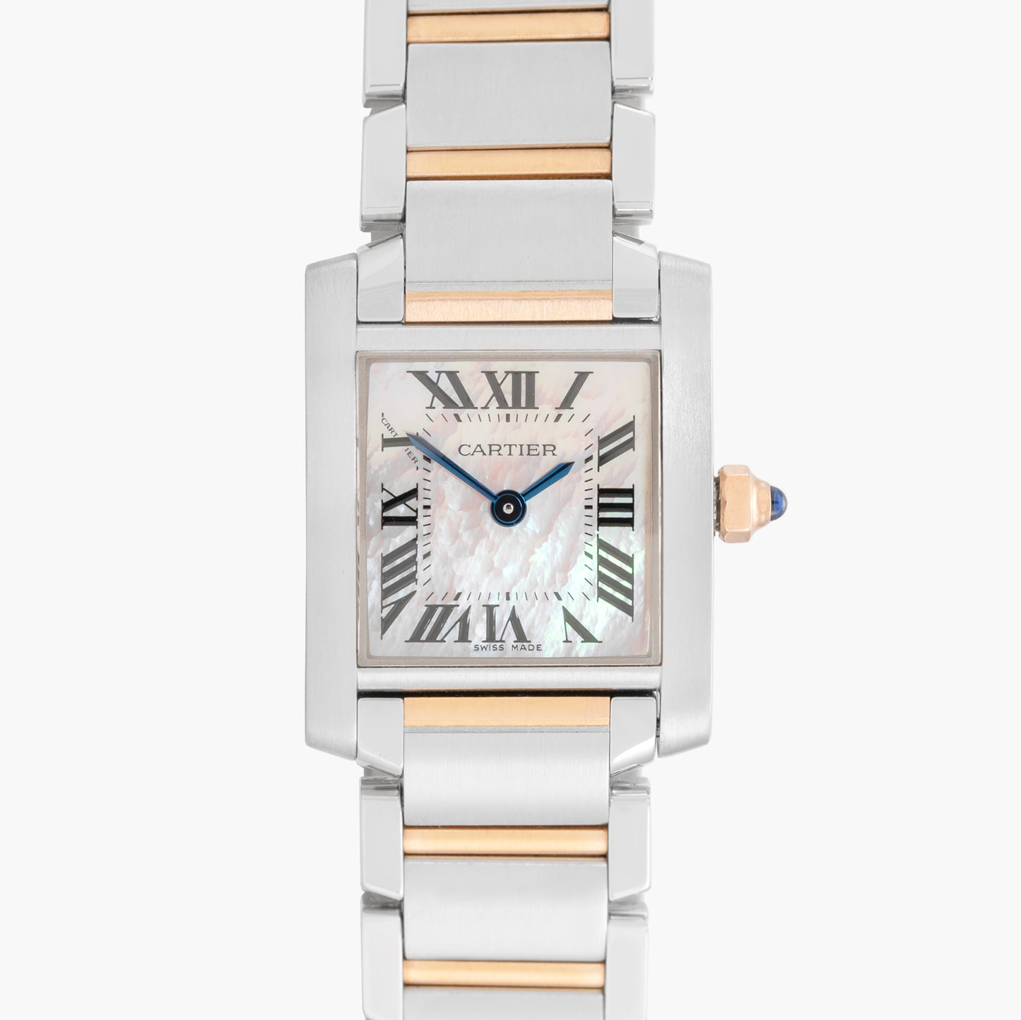 Cartier Tank Francaise W51027Q4 20mm 2012 Mother Of Pearl Dial