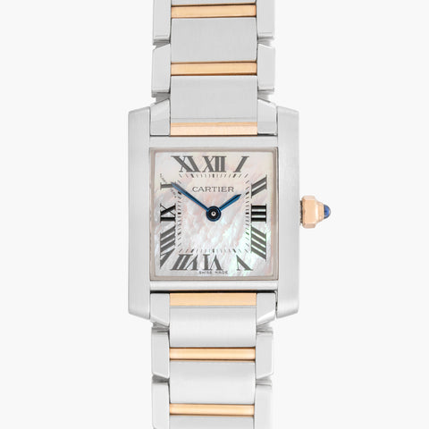 Cartier Tank Francaise W51027Q4 20mm 2012 Mother Of Pearl Dial