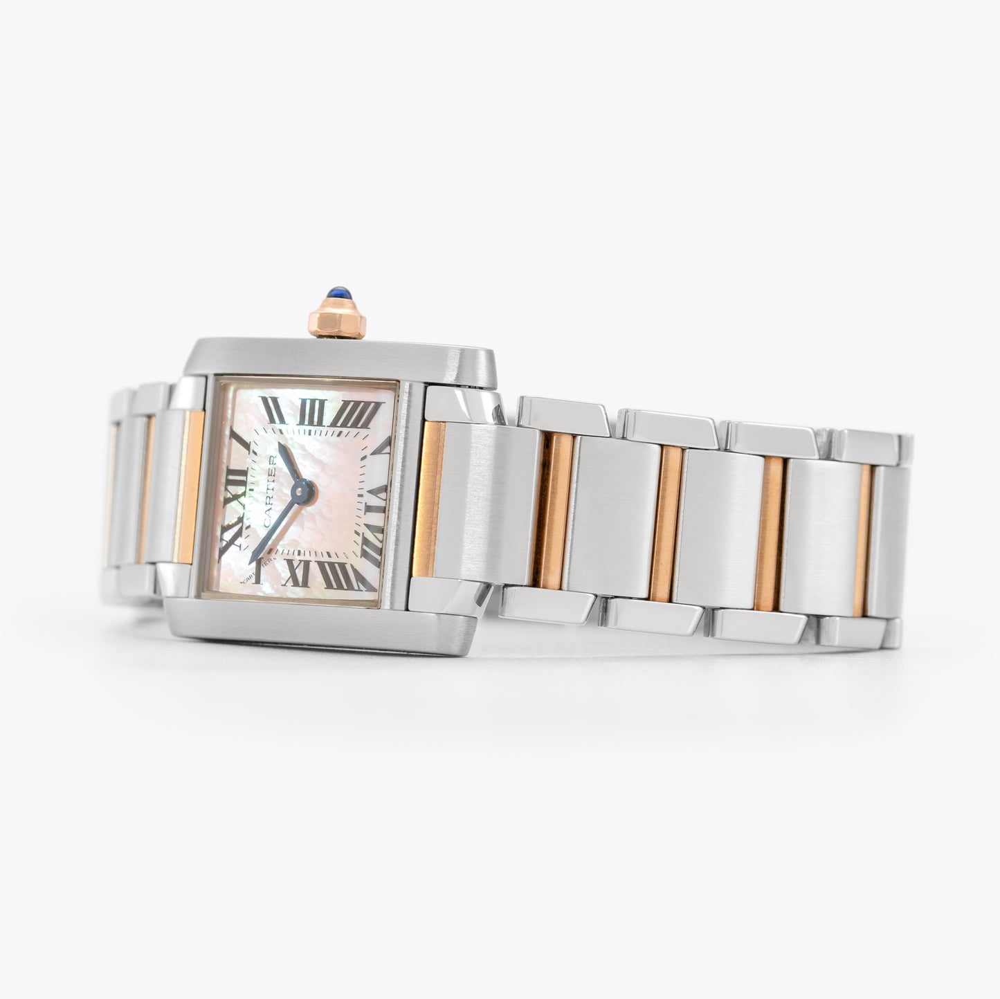 Cartier Tank Francaise W51027Q4 20mm 2012 Mother Of Pearl Dial