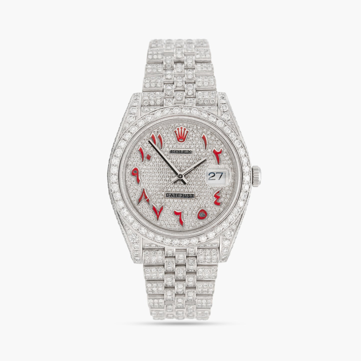 Rolex Datejust 41 126300 41mm 2019 Custom Red Diamond Dial