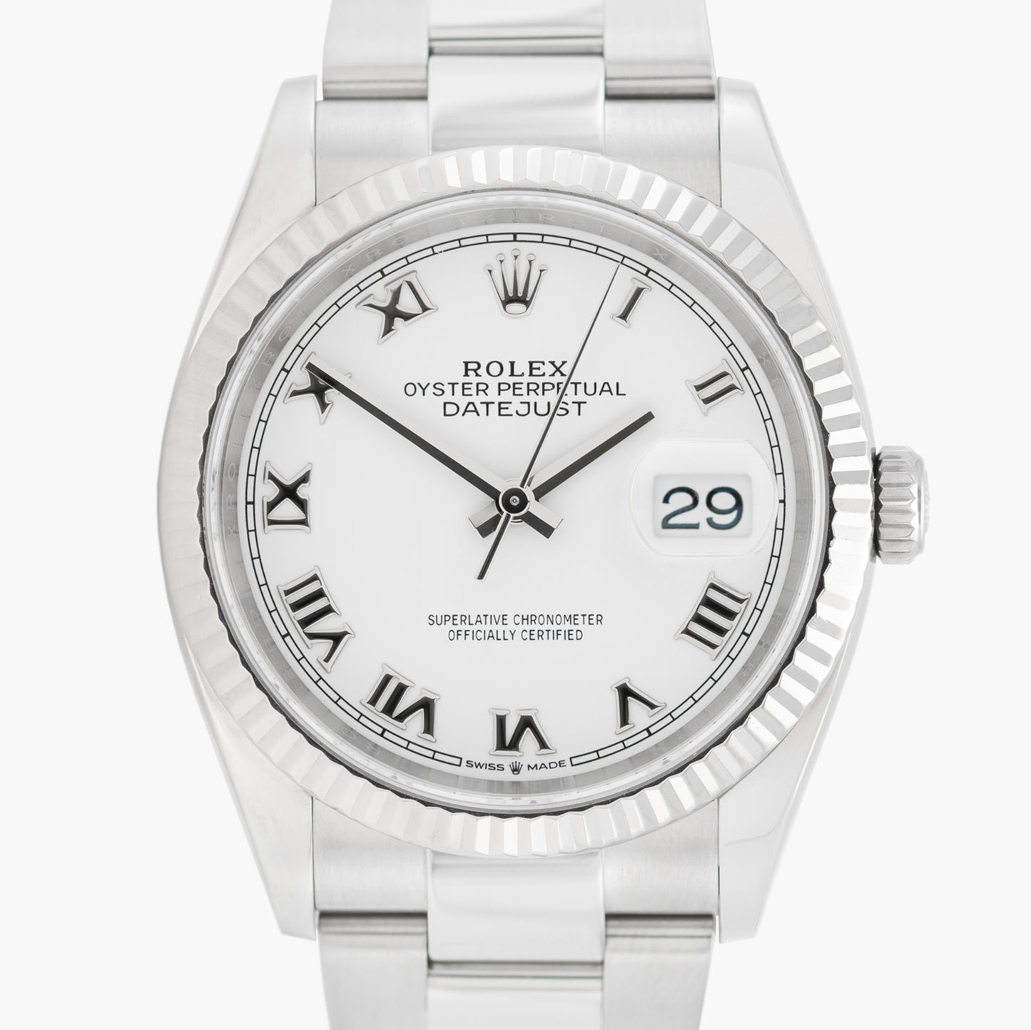 Rolex Datejust 36 116234 36mm 2020 White Roman Numeral Dial