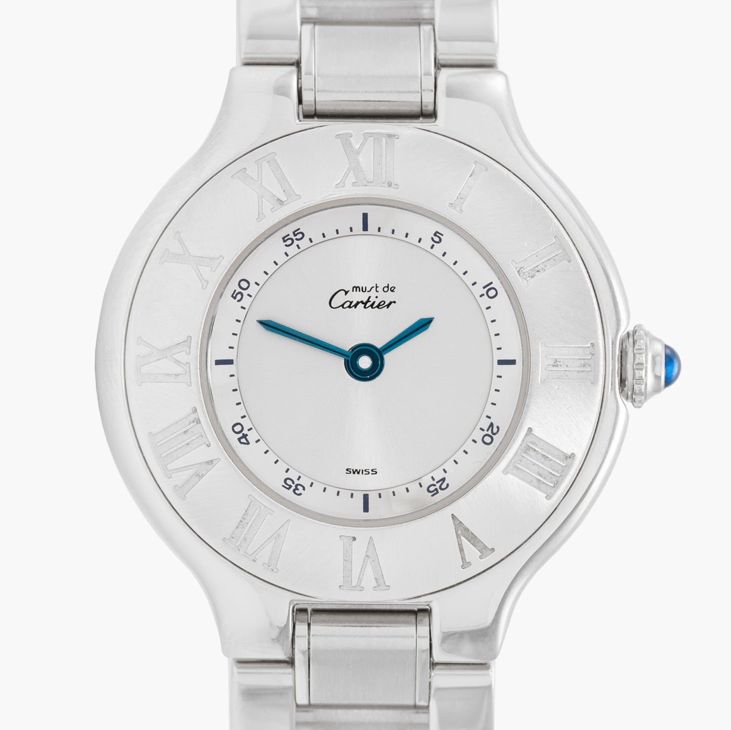 Cartier Must 21 1340 28mm Approx. 2000 Silver Dial