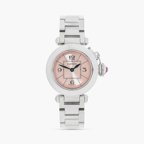 Cartier Pasha W3140008 27mm 2011 Pink Dial