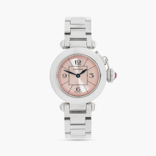 Cartier Pasha W3140008 27mm 2011 Pink Dial