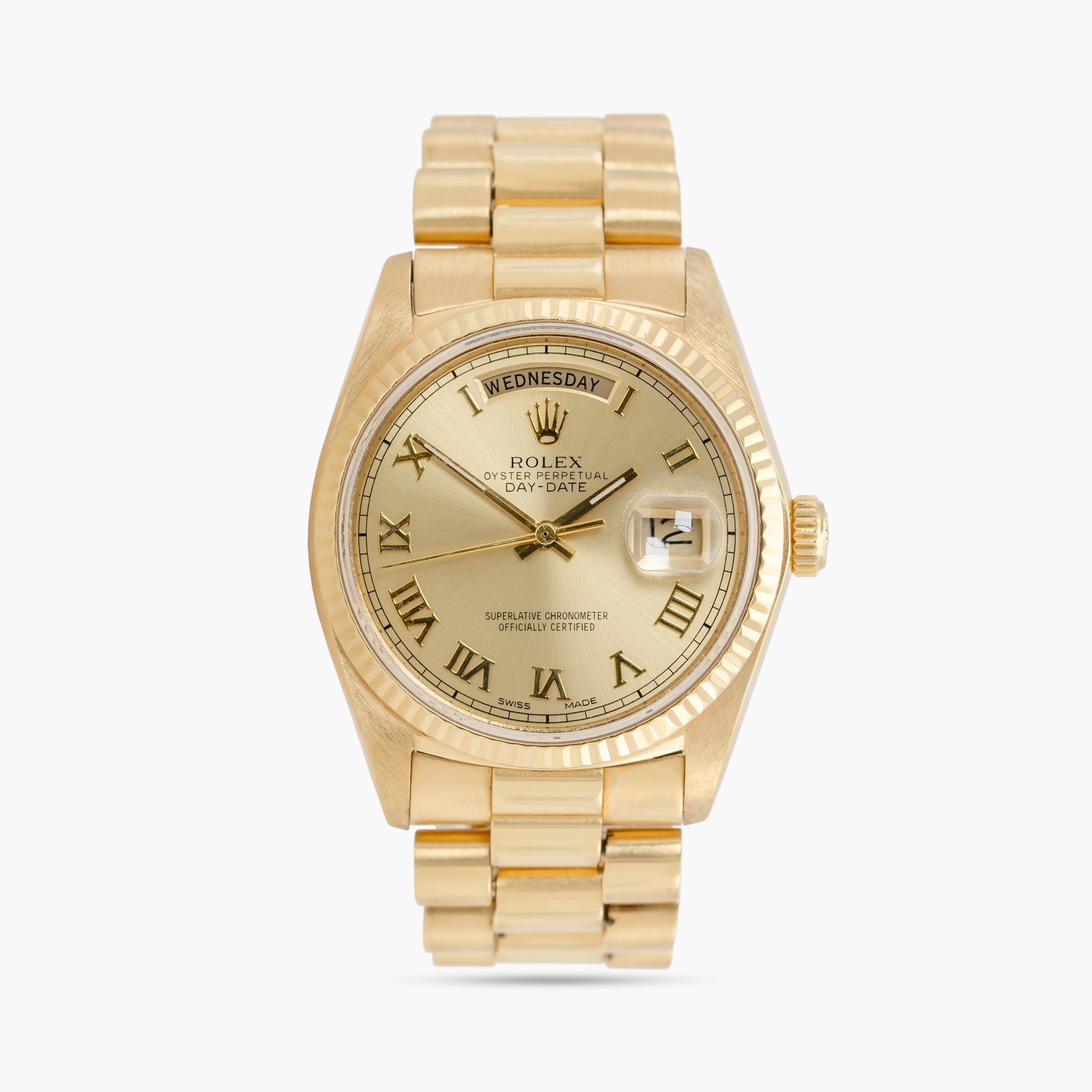 Rolex Day Date 18038 36mm 1981 Champagne Dial