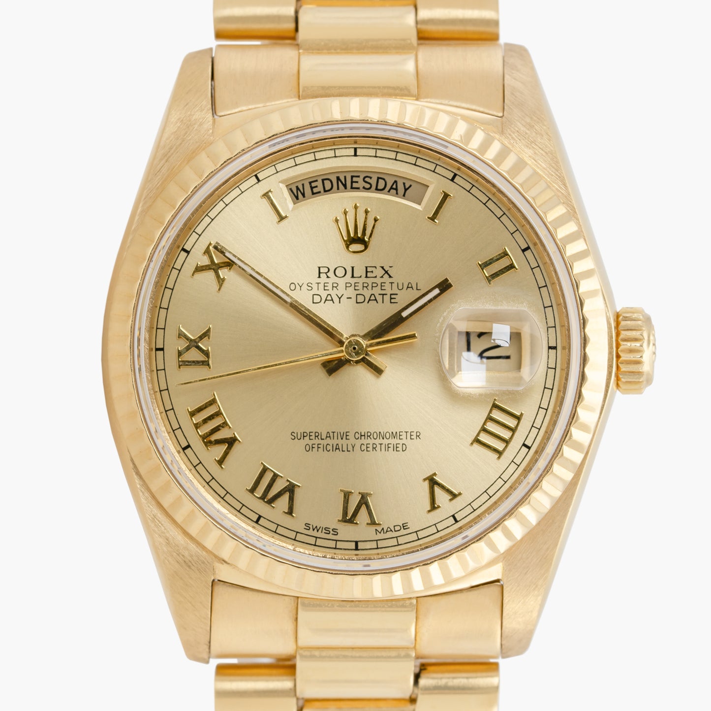 Rolex Day-Date 18038 36mm 1981 Champagne Dial