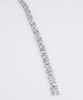 Diamond butterfly bracelet in 9ct white gold, angled full view