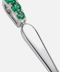 Bail and handle detail on the emerald spoon pendant