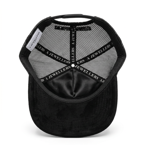 Signature Trucker Cap - Black Suede