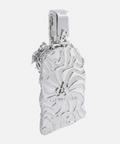 Reverse of the diamond Jesus piece pendant with engraving